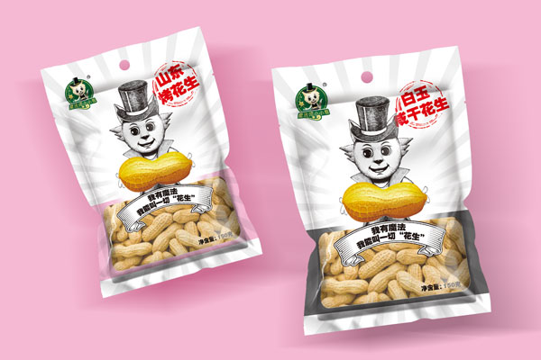 小小狼花生包裝設計落地
