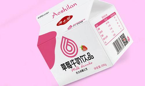 澳士蘭乳品屋頂盒白領(lǐng)裝包裝設(shè)計