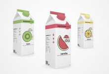 如此簡潔的快銷食品包裝設計